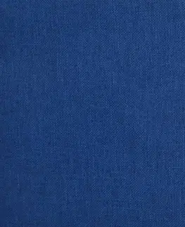 Jedálenské zostavy Otočná jedálenská stolička 2 ks kov / látka Dekorhome Modrá