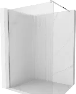 Sprchové dvere MEXEN/S - Kioto Sprchová zástena WALK-IN 70 x 200, prúžky 8 mm, chróm 800-070-101-01-09