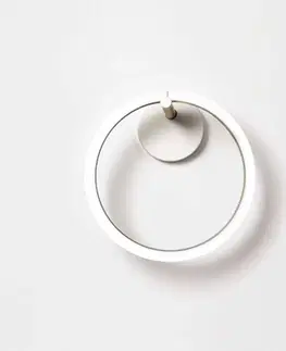 Nástenné svietidlá Marchetti Nástenné svietidlo Ulaop LED, jeden krúžok, biele