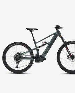 elektrobicykle Elektrický horský bicykel celoodpružený 29"/27,5" zelený