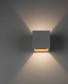 Nástenné svietidlá Paul Neuhaus Paul Neuhaus Eton nástenné svetlo z betónu hranaté