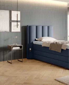 Elektrické polohovacie Elektrická polohovacia boxspringová posteľ VERONA Eltap Gojo 40 - modrá