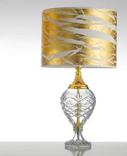 Stolové lampy Cremasco Stolná lampa Belle Epoque, 59 cm zlatá