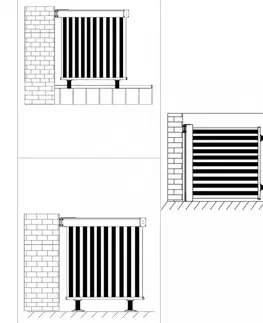 Vonkajšie a balkónové zásteny Balkónová zástena 150x200 cm Dekorhome Krémová
