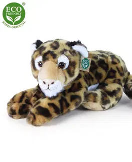 Plyšové hračky RAPPA - Plyšový leopard ležiaci 40 cm ECO-FRIENDLY