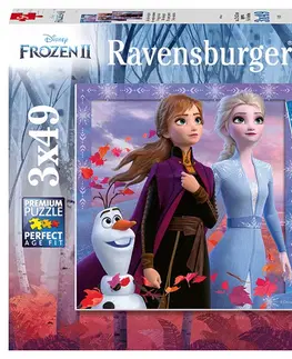 Hračky puzzle RAVENSBURGER - Disney Ľadové kráľovstvo 2 3x49 dielikov