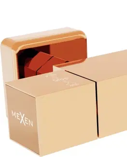 Kúpeľňové batérie MEXEN - Cube termostatická sprchová batéria ružové zlato 77250-60