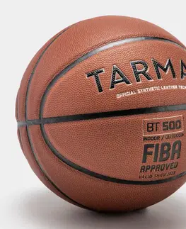 lopty Detská basketbalová lopta BT500 Touch veľkosť 5 oranžová