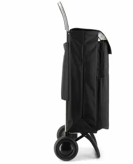 Nákupné tašky a košíky Rolser Termo XL MF RG, čierna nákupná taška na kolieskach