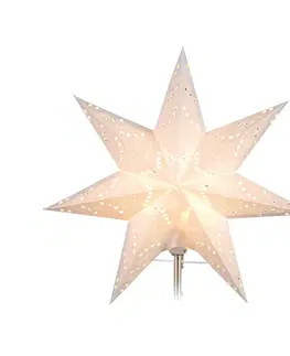 Vianočné svetelné hviezdy STAR TRADING Papierová náhradná hviezda Sensy Star biela Ø 34cm