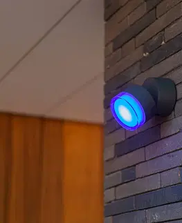 SmartHome vonkajšie svietidlá nástenné LUTEC connect Vonkajšie LED svetlo Dropsi RGBW smart ovládanie