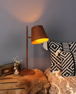 Stolové lampy Eco-Light Stolná lampa Colt, 1-plameňová, patina