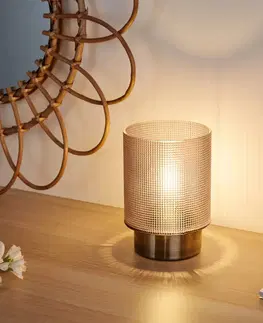 Vnútorné dekoratívne svietidlá Pauleen Pauleen Pure Glamour stolová LED lampa, batéria