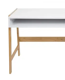 Pracovné stoly Písací stôl s úložným priestorom Dekorhome