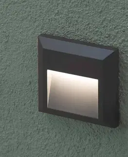Vonkajšie nástenné svietidlá FARO BARCELONA Grant – hranaté vonkajšie nástenné LED svietidlo