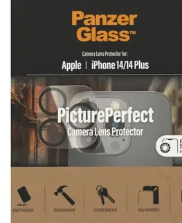 Tvrdené sklá pre mobilné telefóny PanzerGlass ochranný kryt objektívu fotoaparátu pre Apple iPhone 14, 14 Plus 0399