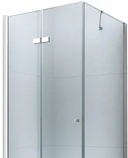 Vane MEXEN/S - Lima sprchovací kút zalamovací 110x100, sklo transparent, chróm + vanička 856-110-100-01-00-4010