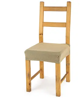 Doplnky do spálne 4home Multielastický poťah na sedák na stoličku Comfort béžová, 40 - 50 cm, sada 2 ks