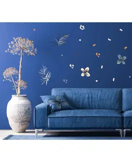 Samolepky na stenu Samolepiaca dekorácia Vector graphic florals, 30 x 30 cm