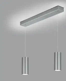 Závesné svietidlá Knapstein LED svietidlo Helli up/down 2-pl. nikel matná