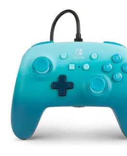 Príslušenstvo k herným konzolám Káblový ovládač PowerA Enhanced pre Nintendo Switch, Fantasy Fade Blue 1518603-01