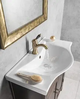 Kúpeľňa SAPHO - AMBRA umývadlová skrinka 85,5x82x34,5cm, morený smrek AB8040