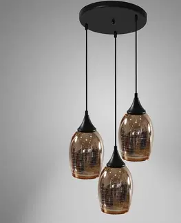 Moderné lampy do obývačky Luster Marina 33-51608 LW3 Meď