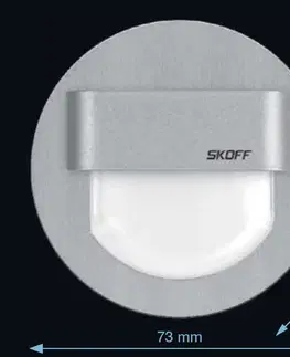 Svietidlá LED nástenné svietidlo Skoff Rueda hliník teplá biela IP20 ML-RUE-G-H