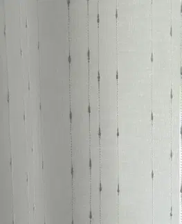 Záclony Etamínové záclony s efektom prúžkov a kovovými očkami
