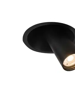 Svietidlá  7804 - Podhľadové bodové svietidlo YAKUMO 1xGU10/15W/230V pr. 11 cm čierna 
