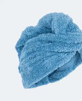 vodné športy Hebký uterák na vlasy modrý