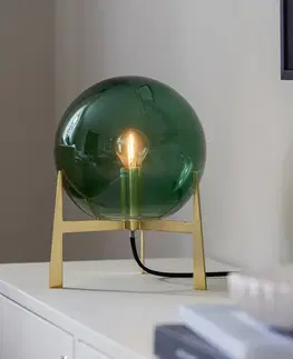 Stolové lampy PR Home PR Home Milla stolová lampa 28 cm zlatá/zelená