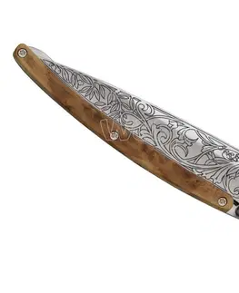 Outdoorové nože Vreckový nôž Deejo DEE027 Tattoo 37g, design "Art nouveau ", juniper wood
