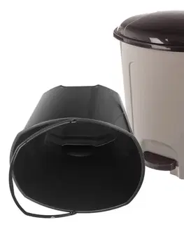 Odpadkové koše Orion Kôš odp. UH s pedálom 5,5 l kávovo hnedá