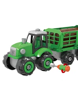 Hračky - dopravné stroje a traktory RAPPA - Traktor skrutkovací s drevom