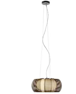 Závesné svietidlá Brilliant Závesná lampa Relax, 1-plameňová 40 cm bronz