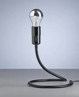 Stolové lampy TECNOLUMEN TECNOLUMEN Lightworm stolná lampa čierna