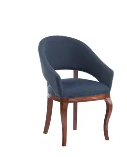 Jedálenské stoličky TARANKO Krzeslo U2 jedálenské kreslo kráľovská modrá (B3 5071) / dub Como