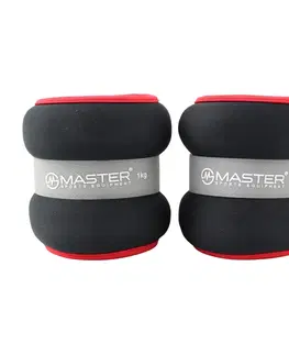 Záťažové náramky Kondičná záťaž na zápästie a nohy MASTER 2 x 1 kg - neopren