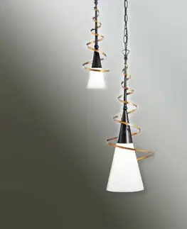 Závesné svietidlá Kögl Závesná lampa BONITO antická hrdza 75 cm