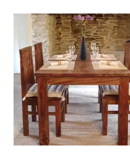Jedálenské stoly Jedálenský stôl Rami 120x90 indický masív palisander