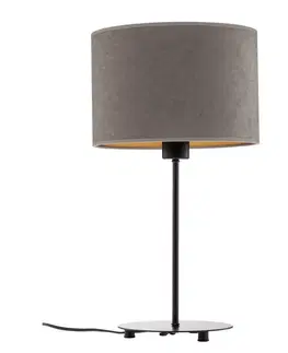 Stolové lampy Duolla Stolová lampa Golden Roller výška 50 cm sivá/zlatá