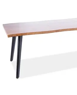 Jedálenské stoly PRANDA jedálenský stôl 150/210/x90 dub artisan/čierny