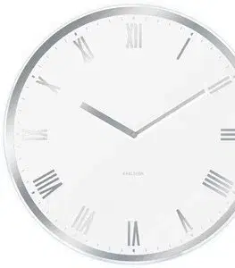 Hodiny Nástenné hodiny Karlsson MODERN ROMAN 5423WH 40cm