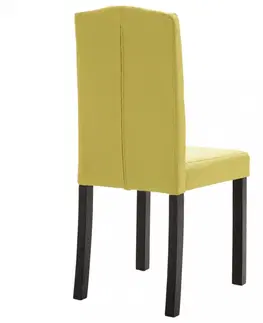 Jedálenské stoličky a kreslá Jedálenská stolička 6 ks látka / kaučukovník Dekorhome Vínová
