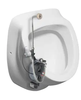 Kúpeľňa ISVEA - DYNASTY urinál s automatickým splachovačom 6V DC, zakrytý prívod vody, 39x48 cm 10SZ92001-SENSOR
