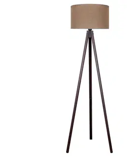 Lampy   - Stojacia lampa 1xE27/60W/230V hnedá/wenge 