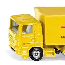 Hračky - dopravné stroje a traktory SIKU - Blister - DHL kamión s prívesom