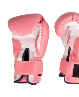 Boxerské rukavice Boxerské rukavice inSPORTline Ravna ružovo-biela - 10