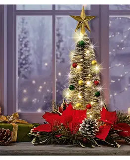 Vianočné dekorácie Jedlička s vianočným vencom